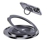 Magnetic Phone Ring Holder for Magsafe 360 Rotating Cell Phone Ring Stand Finger Grip Kickstand Supports Wireless Charging for Iphone 16 Pro Max 15 14 13 12 Android Samsung Black