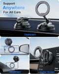 Magsafe Car Mount【28 Strong Magnets】Magnetic Phone Holder for Car Phone Holder Mount Dash【360°】Cell Phone Holders for Your Car Accessories for Women Men iPhone 16 Pro Max 15 14 13 12 Plus | Detachable