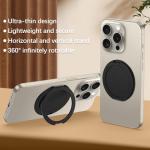 Mobile Phone Ring Holder, 360 Degree Rotation 4 mm Ultra Thin Ring Stand, Mobile Phone Holder Finger for Smartphone, Universal Self-Adhesive Plastic Ring with 3M Adhesive for iPhone Samsung