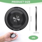 Magnetic Phone Ring Holder for Magsafe 360 Rotating Cell Phone Ring Stand Finger Grip Kickstand Supports Wireless Charging for Iphone 16 Pro Max 15 14 13 12 Android Samsung Black