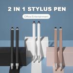 Stylus Pens for Touch Screens,2 in 1 Universal High Sensitivity Tablets Pens for iPads,Apples,Samsung Galaxys,Smartphones, Androids, Microsofts and Other Touch Screens 3 Pack