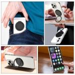 Mobile Phone Ring Holder, 360 Degree Rotation 4 mm Ultra Thin Ring Stand, Mobile Phone Holder Finger for Smartphone, Universal Self-Adhesive Plastic Ring with 3M Adhesive for iPhone Samsung