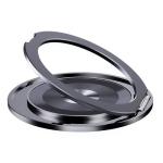 Magnetic Phone Ring Holder for Magsafe 360 Rotating Cell Phone Ring Stand Finger Grip Kickstand Supports Wireless Charging for Iphone 16 Pro Max 15 14 13 12 Android Samsung Black