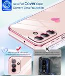 LeYi for Samsung Galaxy A17 4G/5G Phone Case with 2 Tempered Glass Screen Protector, Scratch Resistant Silicone Cover, Slim Soft TPU Shockproof Protective Mobile Case for A 17 - Pink