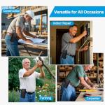 ACCKUO Leather Phone Holster with Strong Metal Belt Clip and Magnetic Closure Compatible with Samsung Galaxy S25/S24/S23/S22/S21/S20 Ultra, XL-Black