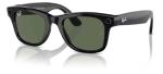 Ray-Ban Meta (Gen 1), Wayfarer, Shiny Black | Smart AI Glasses for Men, Women — 12 MP Ultra-Wide Camera, Open-Ear Speakers for Audio, Video Recording and Bluetooth — Green Lenses — Wearable Technology