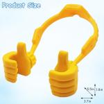 YuCool Stocking Fillers for Teenage Boys Girls Adults 2 Pack Thumb Up Lazy Phone Stand Gifts for Christmas,iPhone Cell Phone Holder for Desk Fun Gifts for Christmas Kids Men Women Wife