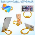 YuCool Stocking Fillers for Teenage Boys Girls Adults 2 Pack Thumb Up Lazy Phone Stand Gifts for Christmas,iPhone Cell Phone Holder for Desk Fun Gifts for Christmas Kids Men Women Wife