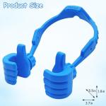 YuCool Stocking Fillers for Teenage Boys Girls Adults Cell Phone Stand 2 Pack Black Thumbs Up Lazy Phone Stand for iPhone Cell Phone Holder for Desk Fun Gifts for Christmas Kids Men Women Wife