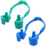 YuCool Stocking Fillers for Teenage Boys Girls Adults Cell Phone Stand 2 Pack Black Thumbs Up Lazy Phone Stand for iPhone Cell Phone Holder for Desk Fun Gifts for Christmas Kids Men Women Wife