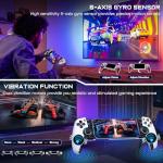 ALEEMTRY Bluetooth Mobile Gaming Controller for iPhone/Android/Switch 2/Switch/Tables,Wireless Gamepad for Xbox/Steam/GeForce Now/MFi Apple Arcade/Roblox,Phone Controller with Hall Effect Joystick/RGB