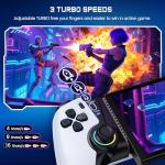 ALEEMTRY Bluetooth Mobile Gaming Controller for iPhone/Android/Switch 2/Switch/Tables,Wireless Gamepad for Xbox/Steam/GeForce Now/MFi Apple Arcade/Roblox,Phone Controller with Hall Effect Joystick/RGB