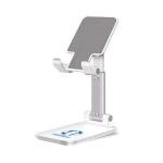 INDOTEAM Foldable Phone Stand for Desk - Height Adjustable Phone Holder Cradle Dock Universal Foldable Tablet Stand compatible with Samsung iPhone iPad Kindle – Mobile Holder White