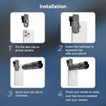 Evil Eye 28X HD Telephoto Lens for Smartphones - Zoom Lens for iPhone/Samsung/Android/Huawei/Xiaomi, Portable & Ultral Light, Ideal for Concert Watching, Sports Games, Birding