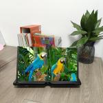 12"Screen Magnifier Amplifier,3D HD Mobile Phone Magnifier Projector Screen for Movies,Videos,and Gaming.Foldable Mobile Phone Holder with Screen Magnifier,Supports All Smartphones,A Smart Gift（Black)