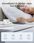 USB-C Charger Block, 30W GaN 2 Port Fast Charging w/Built-in Retractable C Cable & Foldable Plug, PD/PPS for iPhone 16Pro Max/16/Pixel 9 pro/Galaxy/iPad/MacBook,Compact Travel Charger