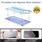 amFilm Auto-Alignment OneTouch for Samsung Galaxy S25 Edge 6.7" Screen Protector + Camera Lens Protector, Tempered Glass, 30 Seconds Installation, Bubble Free, Case Friendly, Anti-Scratch [2+2 Pack]