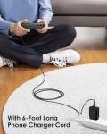 AISNI USB C Charger, 2 Pack 25W Type C Charger Fast Charging with USBC Chargers Cable 6 FT Android Phone Charge for Galaxy S25/ /S24/S23+/S22/S21/S20/Phone 17 16 15 Pro Max 16 15 Plus-Black