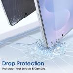 amFilm Auto-Alignment OneTouch for Samsung Galaxy S25 Edge 6.7" Screen Protector + Camera Lens Protector, Tempered Glass, 30 Seconds Installation, Bubble Free, Case Friendly, Anti-Scratch [2+2 Pack]