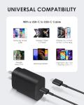 AISNI USB C Charger, 2 Pack 25W Type C Charger Fast Charging with USBC Chargers Cable 6 FT Android Phone Charge for Galaxy S25/ /S24/S23+/S22/S21/S20/Phone 17 16 15 Pro Max 16 15 Plus-Black