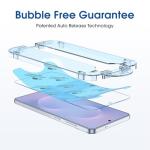 amFilm Auto-Alignment OneTouch for Samsung Galaxy S25 Edge 6.7" Screen Protector + Camera Lens Protector, Tempered Glass, 30 Seconds Installation, Bubble Free, Case Friendly, Anti-Scratch [2+2 Pack]