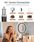 Nineigh 79" Tall Tripod for Smarhone, Mobile Phone Tripod with Flexible Gooseneck & Remote, Reverse Folding iPhone Stand for Filming, Compatible with Camera/Ring Light/Small Softbox