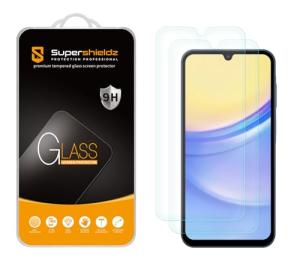 Supershieldz (2 Pack) Designed for Samsung Galaxy A15 5G Tempered Glass Screen Protector, Anti Scratch, Bubble Free