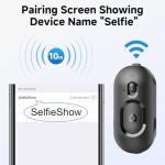 SelfieShow Removable Remote Control, 10 m Range, Compact and Portable Wireless Remote Control Compatible with iPhone/Android for Selfie Stick & Smartphones