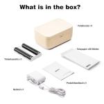 HPRT Desktop Photo Printer 10 cm x 15 cm with 20 Sheets Photo Paper & 1 Ribbon, Instant Image Printer for iPhone, Smartphone, Thermal Dye Sublimation, Wi-Fi Connection, Home, Beige