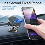 【 2-Pack 】 Magnetic Phone Holder for Car Dashboard【Strong Magnet】iPhone Magnetic Phone Mount for Car Phone Holder 【4 Metal Plate】Cell Phone Holders for Your Car Mount for iPhone 16 Pro Max 15 14 13 12
