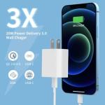 4Pack USB C Charger Block, iGENJUN 20W for Phone Fast Charger Wall Charger with PD 3.0, Compact Type C Power Adapter for Phone 17/16/15/14, Galaxy, Pixel, AirPods Pro (Arctic White)