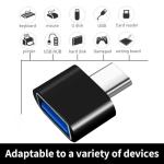 YIXINHE 2 Pcs USB-A to USB-C Adapter, USB Type-C to USB-A Adapter, High-Speed Data Transmission, Compatible with MacBook Pro, Samsung Galaxy,Smartphone and Tablet(Black)Cannot be used for charging！！！