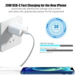 USB C Charger Block 20W, Ocupwei PD 3.0 Fast Charging Wall Charger USBC Power Adapter Type C Brick Cube for iPhone 17/Pro/Pro Max/17 Air/ 16/16 Pro/16 Pro Max/15/Plus/Pro/Pro Max [2 Pack]