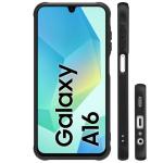 Dumkery Cute Phone Case Compatible with Samsung Galaxy A16 5G, Aesthetic Black Line Art Floral Rose Pattern Print, Hard PC Heavy Duty Protection Cases Cover for Girls Women