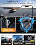 Car Phone Holder[Military-Grade 360°Suction Cup]Phone Holders for Your Car Universal Accessories Air Vent Dashboard Windshield Phone Mount Automotive Cradles Fit for Dash Mounting Kits iPhone