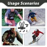 Mount Chest Strap for GoPro 13 12 11 10 9 Max 8 7 6 5, Insta360, DJI Osmo, Action Cameras, Mobile Phones, iphone, Chest Mount Holder for Filming, Harness Strap with Phone Holder Kit Adjustable