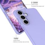 Taneny Silicone Case for Samsung Galaxy S25 FE, Durable and Stylish Drop Tested Soft Silicone Gel Rubber Slim Fit Shockproof Protection Phone Cover for Samsung Galaxy S25 FE 5G (Purple)