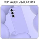 Taneny Silicone Case for Samsung Galaxy S25 FE, Durable and Stylish Drop Tested Soft Silicone Gel Rubber Slim Fit Shockproof Protection Phone Cover for Samsung Galaxy S25 FE 5G (Purple)