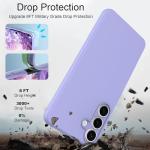 Taneny Silicone Case for Samsung Galaxy S25 FE, Durable and Stylish Drop Tested Soft Silicone Gel Rubber Slim Fit Shockproof Protection Phone Cover for Samsung Galaxy S25 FE 5G (Purple)