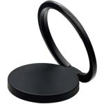 TENOC Phone Grip Sticky 360° Rotation Universal Stand Finger Ring Holder Slim Kickstand for Cell Phone Case, Black