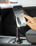 APPS2Car Universal Car Cup Phone Holder | Quick Extension Long Arm | 360° Swivel | Adjustable for iPhone, Samsung, Google, and All Smartphones | Stable & No Shake Design