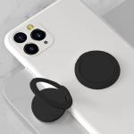 TENOC Phone Grip Sticky 360° Rotation Universal Stand Finger Ring Holder Slim Kickstand for Cell Phone Case, Black