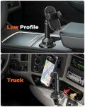 APPS2Car Universal Car Cup Phone Holder | Quick Extension Long Arm | 360° Swivel | Adjustable for iPhone, Samsung, Google, and All Smartphones | Stable & No Shake Design