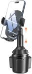 APPS2Car Universal Car Cup Phone Holder | Quick Extension Long Arm | 360° Swivel | Adjustable for iPhone, Samsung, Google, and All Smartphones | Stable & No Shake Design