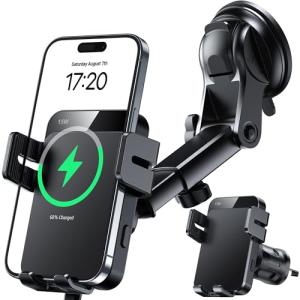 MOKPR 15W Auto Clamping Wireless Car Charger