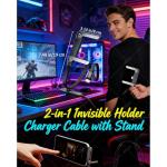 Invisible Charger Cable with Stand and Fast Charging