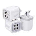 GiGreen Dual Port USB Wall Charger 3 Pack