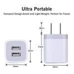 GiGreen Dual Port USB Wall Charger 3 Pack
