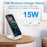 15W Wireless Charger Stand for Samsung and Pixel