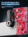 Apexel 3-in-1 Smartphone Microscope Lens - 40X/120X